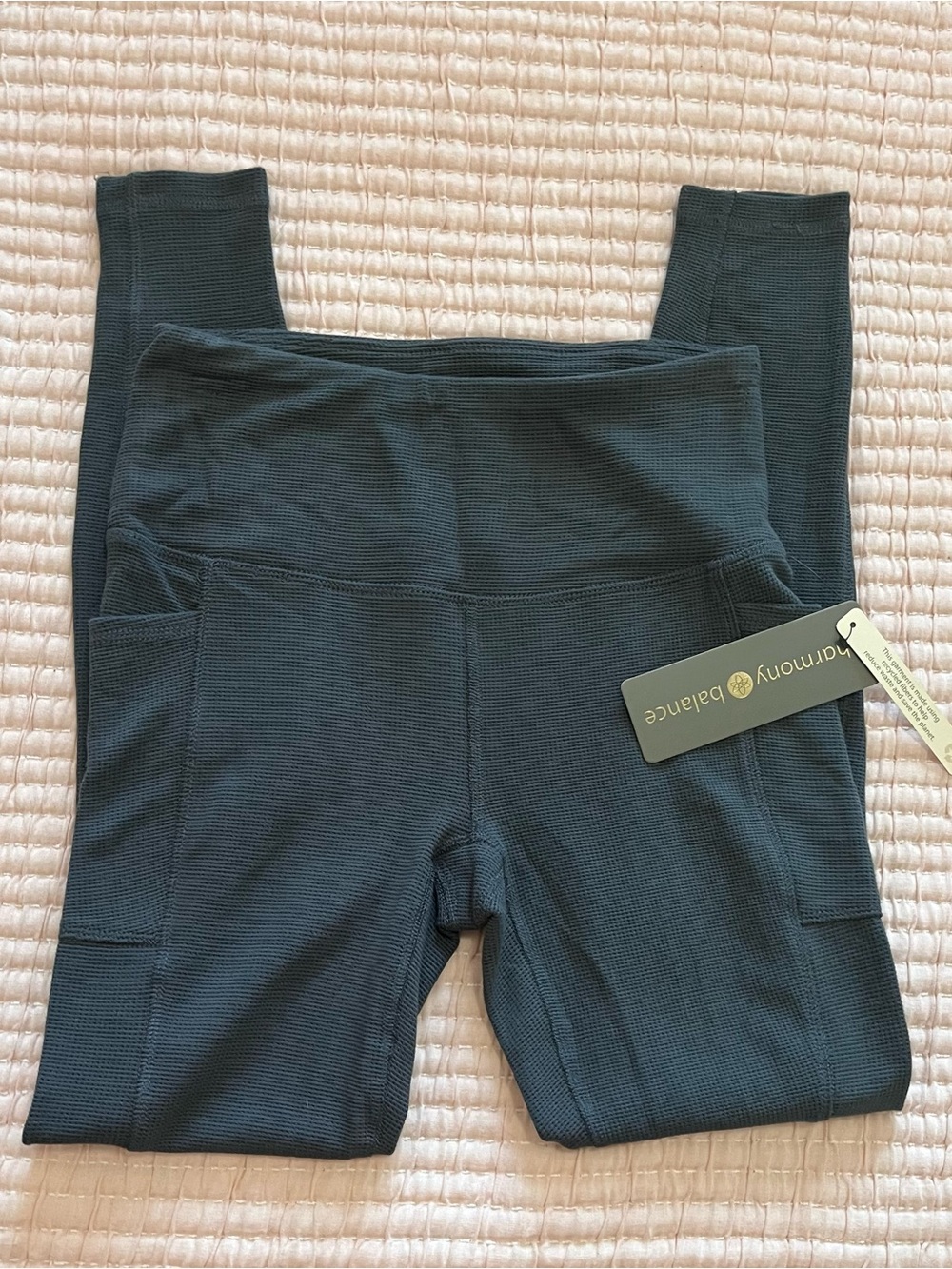 New Harmony Balance Gray Active Leggings with Pockets size small